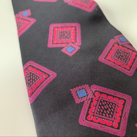 Yves Saint Laurent Neckwear Pink Pattern Mens Tie - Picture 3 of 7